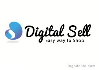 DigitalSell标志标志logo设计，品牌vi设计