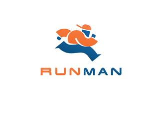 RunMan标志logo设计，品牌vi设计