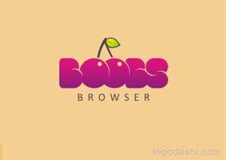 BOOBS字体标志logo设计，品牌vi设计