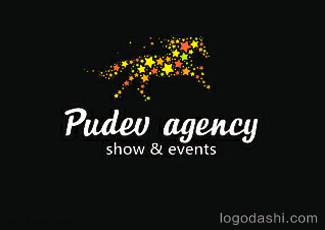 Pudev机构标志logo设计，品牌vi设计