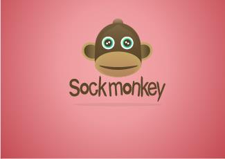 SOCKMONKEY标志logo设计，品牌vi设计