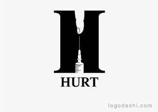 HURT标志标志logo设计，品牌vi设计