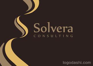 Solvera咨询机构标志logo设计，品牌vi设计