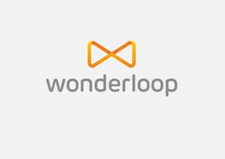 WonderLoop标志logo设计，品牌vi设计