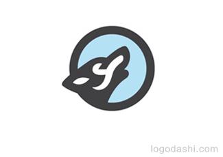 狼logo标志标志logo设计，品牌vi设计