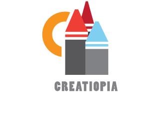 Creatiopia标志logo设计，品牌vi设计