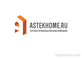 ASTEKHOME网站标志logo设计，品牌vi设计