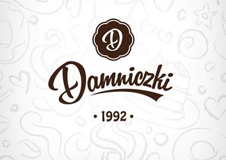 Damniczki糖果屋标志logo设计，品牌vi设计