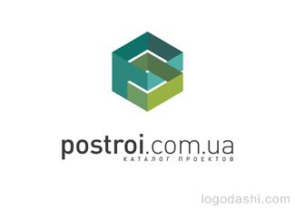 Postroi标志标志logo设计，品牌vi设计