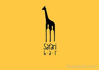 Safari酒吧标志logo设计，品牌vi设计