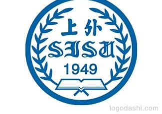 上海外国语大学校徽标志标志logo设计，品牌vi设计