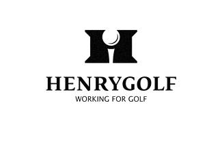 Henrygolf高尔夫标志logo设计，品牌vi设计