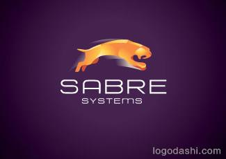 SABRE系统标志logo设计，品牌vi设计