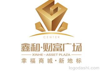 鑫和财富广场标志logo设计，品牌vi设计