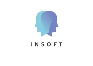 INSOFT英文标志标志logo设计，品牌vi设计