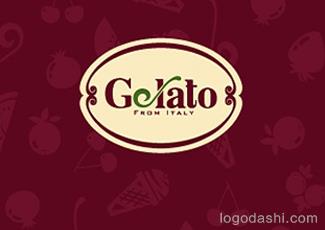 Gelato吉拉多冰淇淋标志标志logo设计，品牌vi设计