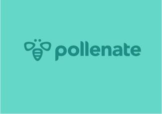 Pollenate标志logo设计，品牌vi设计