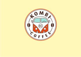 KOMBI咖啡标志标志logo设计，品牌vi设计