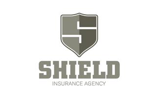 SHIELD保险标志logo设计，品牌vi设计