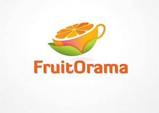 Fruitorama标志logo设计，品牌vi设计