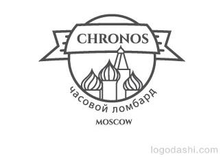 CHRONOS莫斯科标志logo设计，品牌vi设计