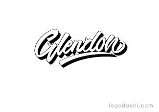 Glendon字体标志logo设计，品牌vi设计