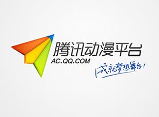 腾讯动漫平台标志logo设计，品牌vi设计