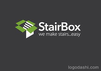 StairBox标志logo设计，品牌vi设计