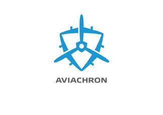 AviaChron标志logo设计，品牌vi设计