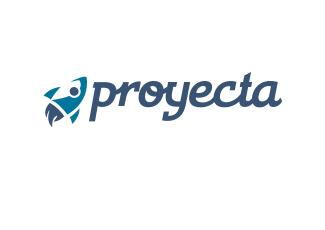 Proyecta标志logo设计，品牌vi设计