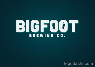 BIGFOOT酿酒厂标志logo设计，品牌vi设计