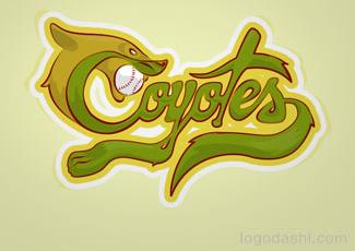 Coyotes棒球队logo标志logo设计，品牌vi设计