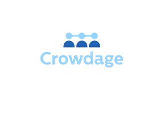 Crowdage标志logo设计，品牌vi设计