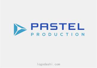 PASTEL工作室标志logo设计，品牌vi设计