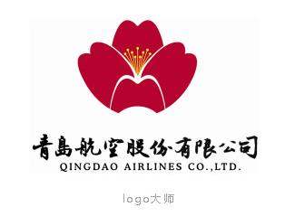 青岛航空标志logo设计，品牌vi设计