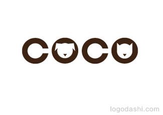 COCO宠物产品标志logo设计，品牌vi设计