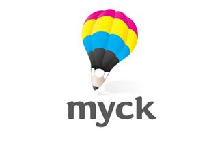 Myck标志logo设计，品牌vi设计