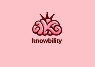 Knowbility标志logo设计，品牌vi设计