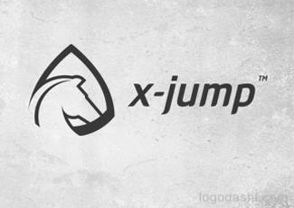 x-jump标志logo设计，品牌vi设计