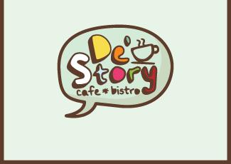 De\'Story咖啡馆标志logo设计，品牌vi设计