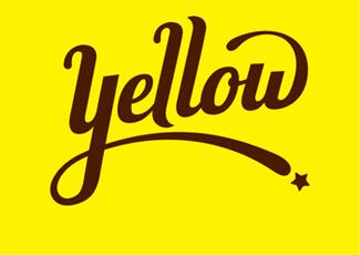 Yellow字体标志logo设计，品牌vi设计