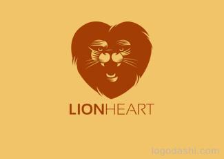 LIONHEART标志标志logo设计，品牌vi设计