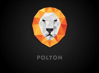 POLYON标志logo设计，品牌vi设计