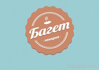 bazem面包店标志logo设计，品牌vi设计