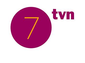 波兰TVN7电视频道标志logo设计，品牌vi设计