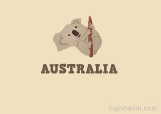 AUSRALIA标志标志logo设计，品牌vi设计