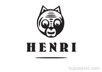 HENRI图标标志logo设计，品牌vi设计