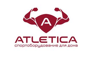 Atletica体育器材标志logo设计，品牌vi设计