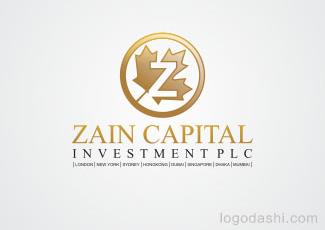 ZAIN资本标志logo设计，品牌vi设计