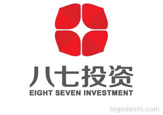 八七投资logo标志logo设计，品牌vi设计